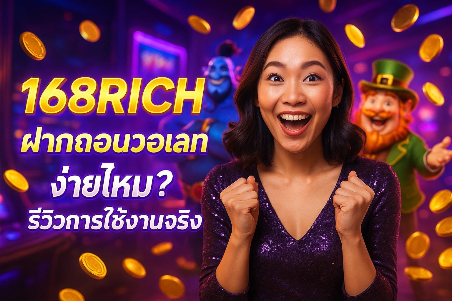 168RICH ฝากถอนวอเลทง่ายไหม? รีวิวการใช้งานจริง
